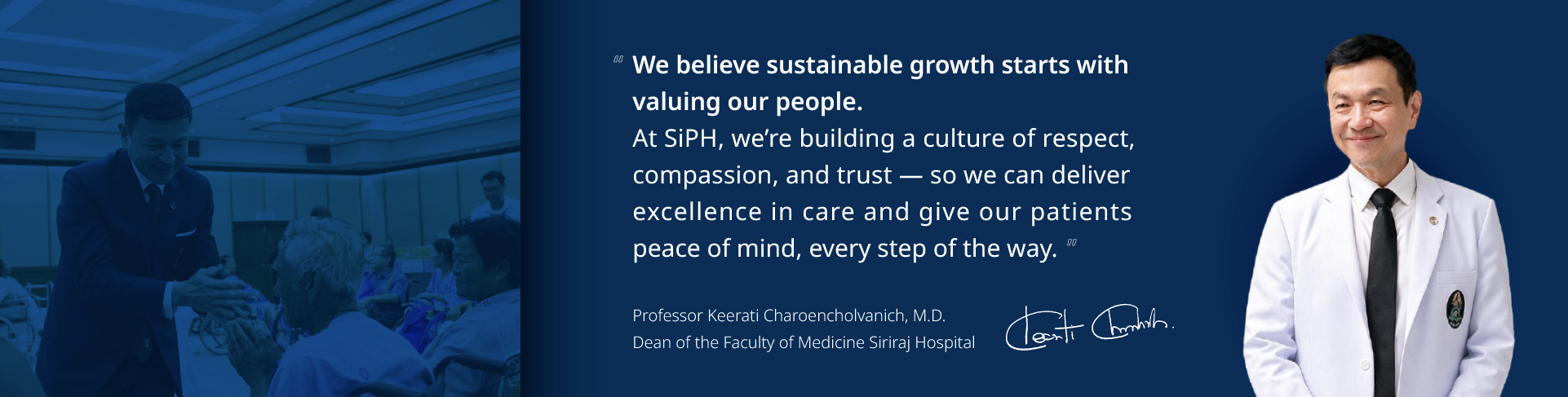 Dean of the Faculty of Medicine Siriraj Hospital